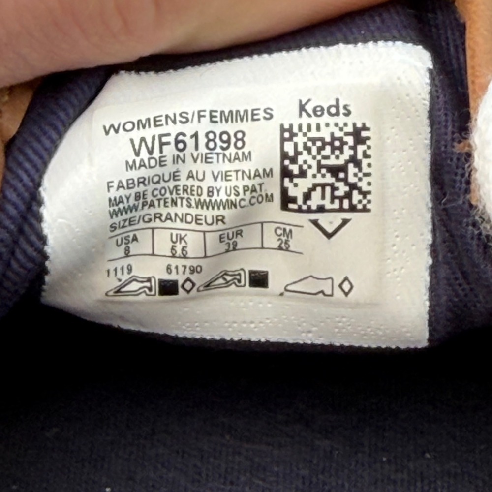 Keds Boat Shoes Blue Chambray Beige Trim Dream Foam Nautical Coastal Preppy Sz 8 - Picture 4 of 6